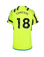 Arsenal Takehiro Tomiyasu #18 Venkovní Dres pro Dámské 2023-24 Krátký Rukáv